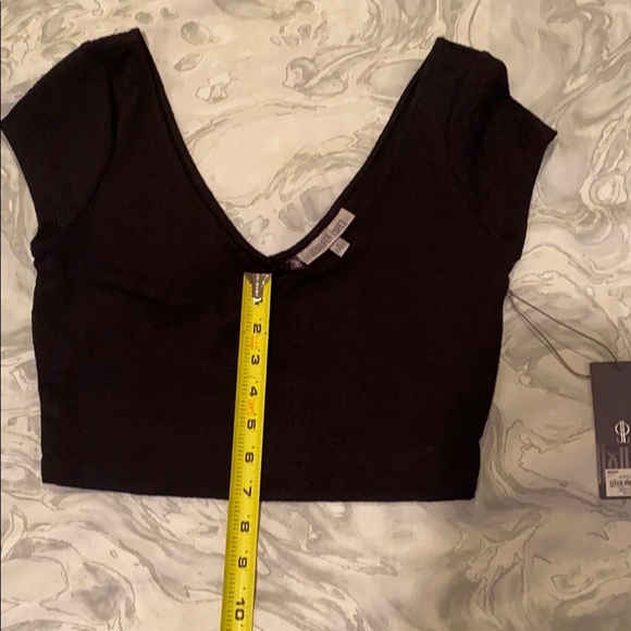 NWT Jennifer Lopez black crop top size small - Picture 7 of 9